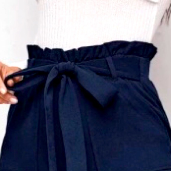 LEFTIES Peg-Leg Fashion Joggers w/ Waist Tie in Royal Blue - Picture 6 of 13